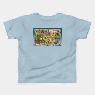 Scareglow’s House Blue Map Kids T-Shirt